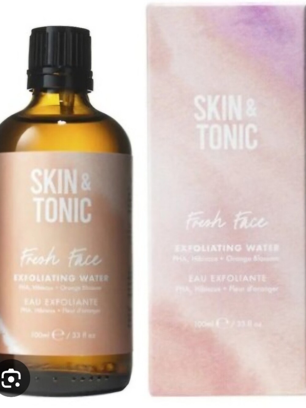 Skin & Tonic Fresh Face Exfoliating Water - No Box New